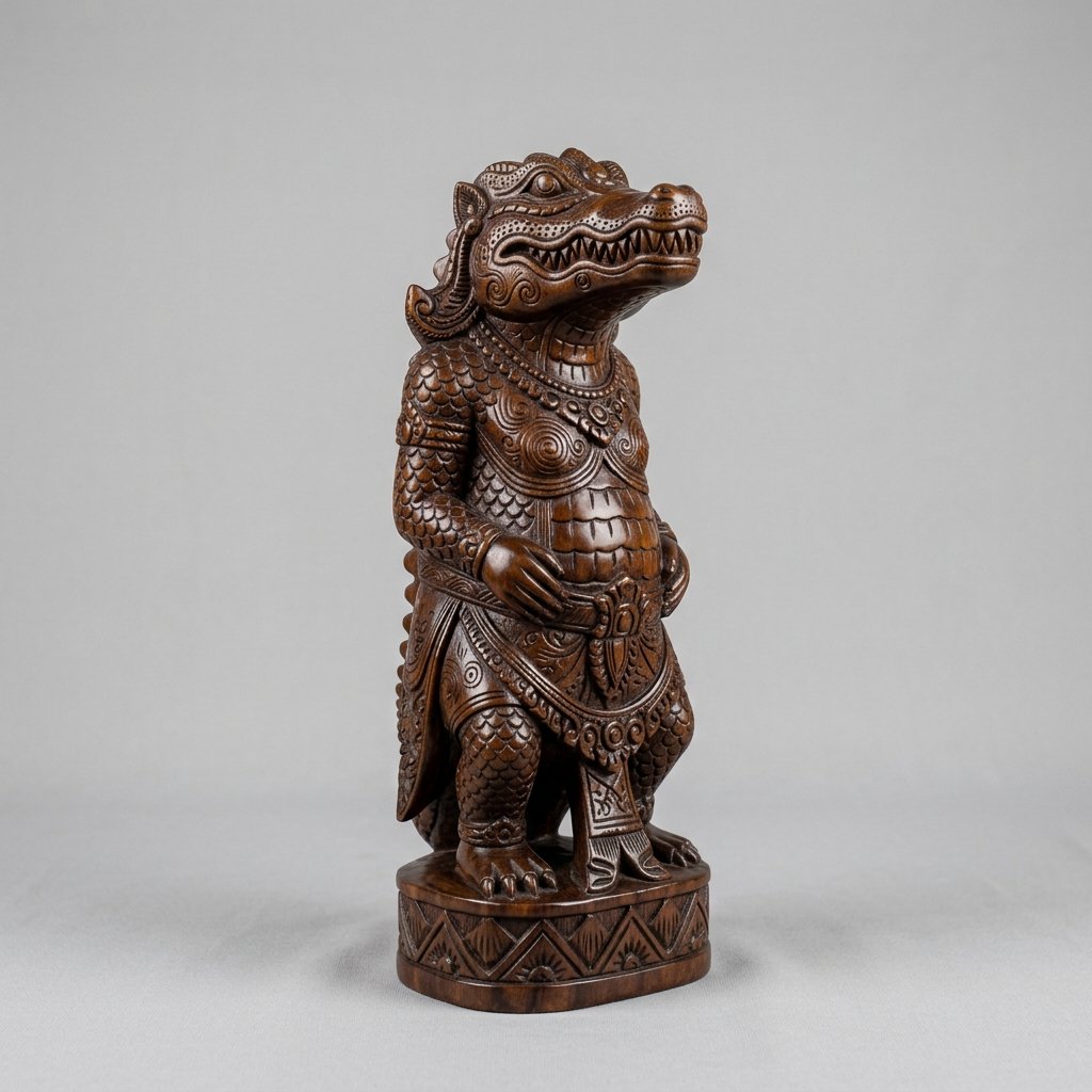 Lafaek (Crocodile) Ancestral Carving