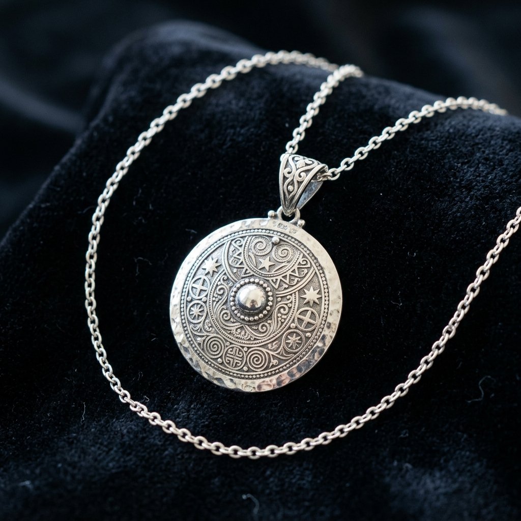 Silver Belak Moon Pendant